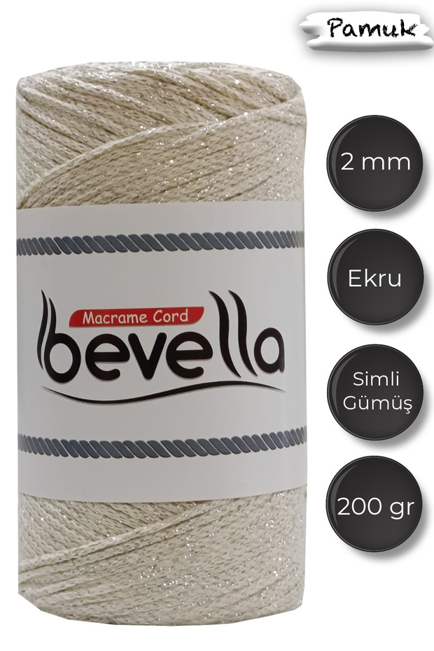 Ultra Simli 2 mm Makrome İpi 200 gr - 1