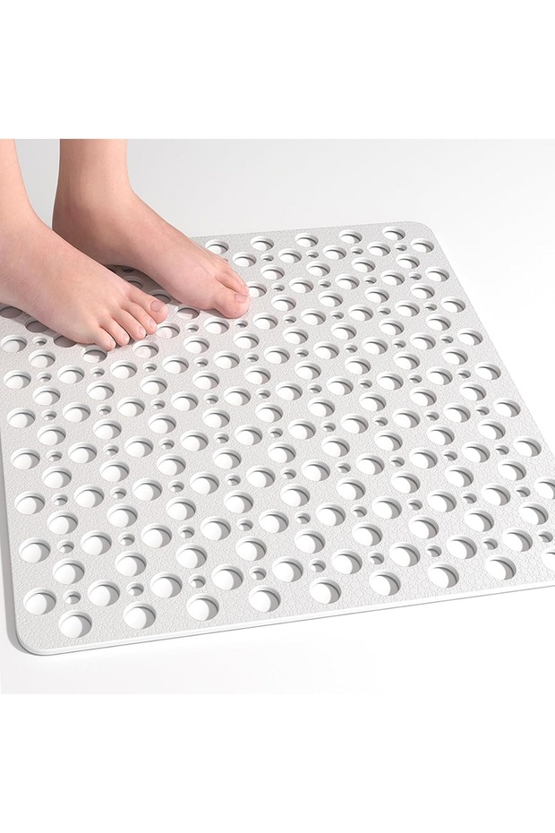Shower Cabin Bath Mat with Suction Cups for Bath and Shower, Bathtub Mat 54X54Cm S-149