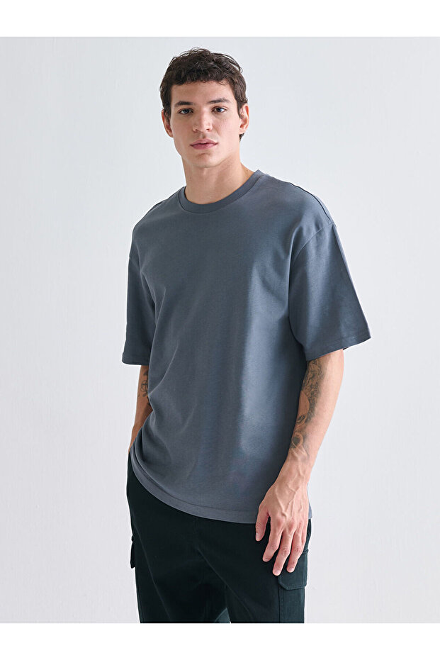 Crew Neck Combed Cotton Men's T-Shirt