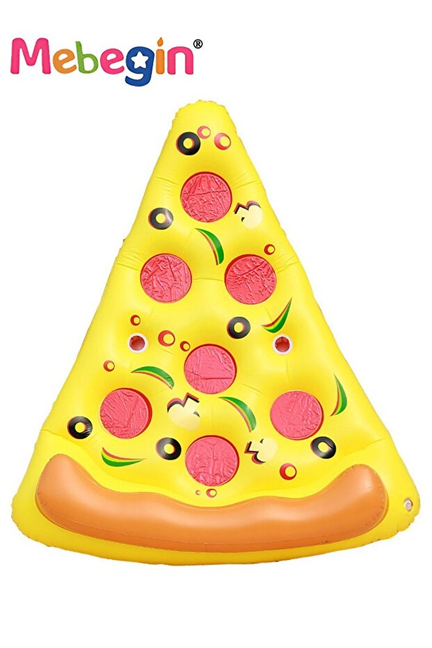 180*150cm Inflatable Pool Float, Giant Pizza Swimming Pool Floating, Pizza Slice Inflatable Mat with - 5