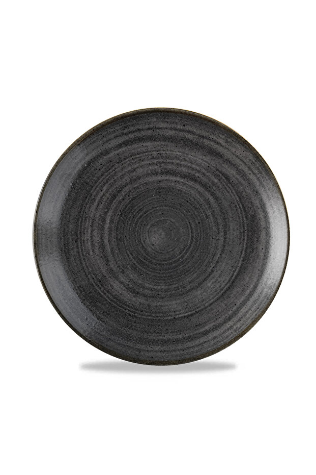 Stonecast Raw Black Evolve Coupe Plate – 26 cm