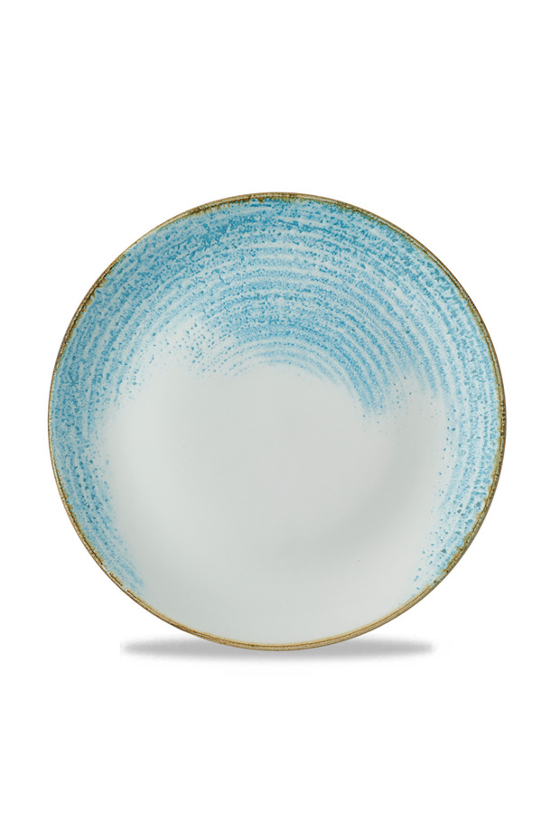 Homespun Accents Aquamarine Evolve Coupe Plate – 26 cm (10.25")