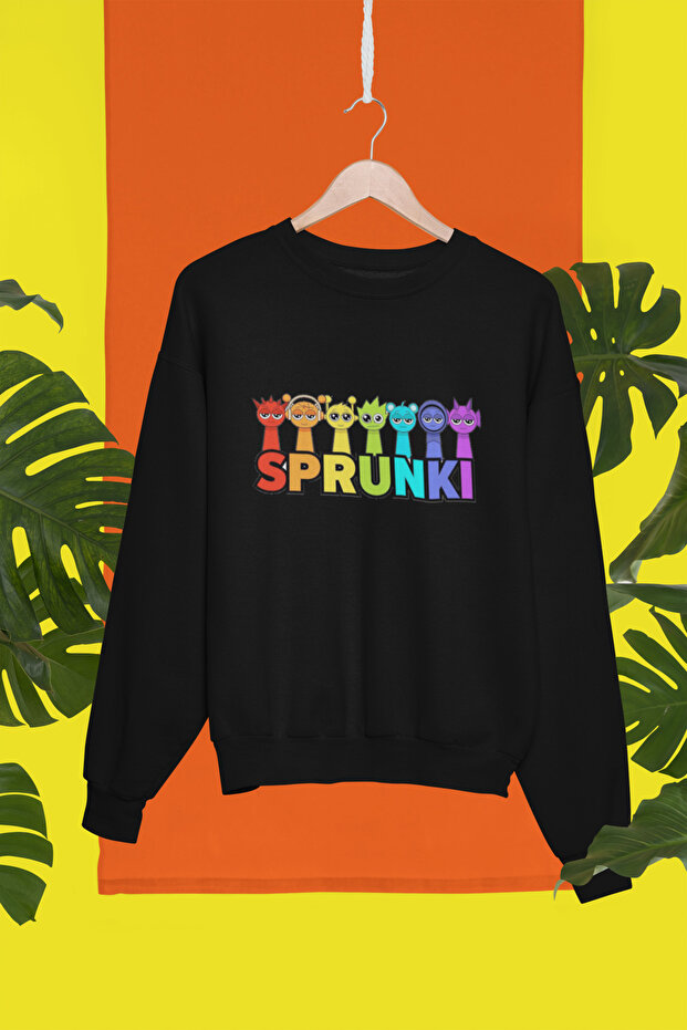 Stil-X Sprunki Printed Circular Necklace Children's Sweatshirt