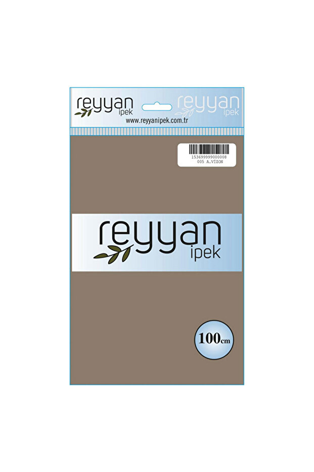 İpek Düz Renk Yazma 100cm 005 A. Vizon Tekli Poşet Yazma - 1