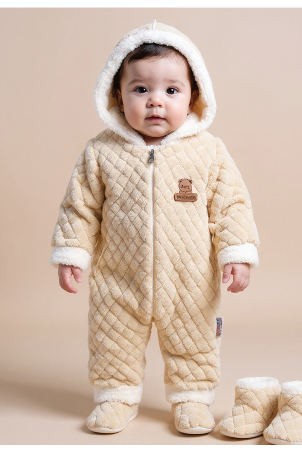 Wellsoft Panduflu Winter 2-Piece Jumpsuit Baby Set