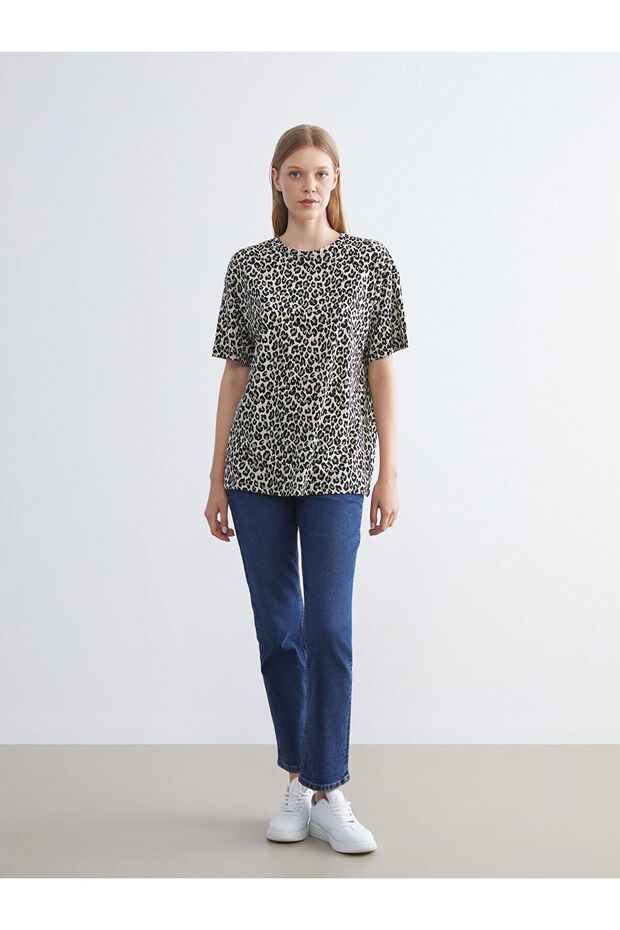 طاقم الرقبة منقوشة بلوزة - 2