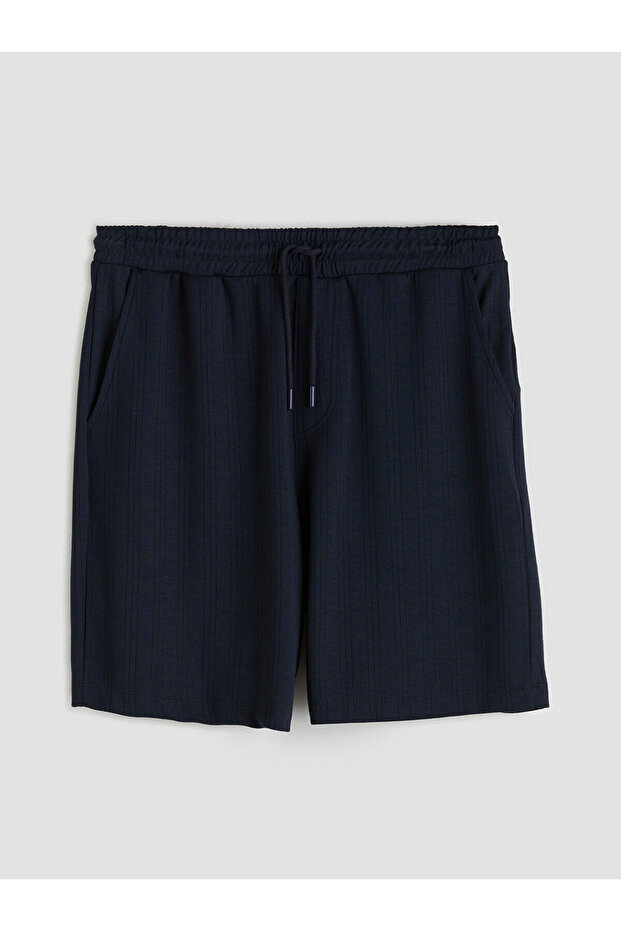 Lacivert Standart Kalıp Erkek Şort - 1