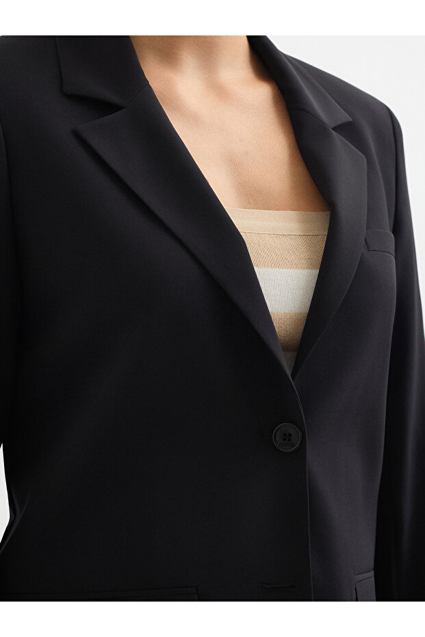 Kadın Ceket-Siyah - 6