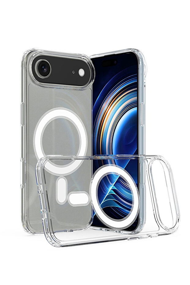 Apple iPhone 17 Air 5G 2025 Slim Transparent Flexible TPU Magsafe Back Phone Case - Clear
