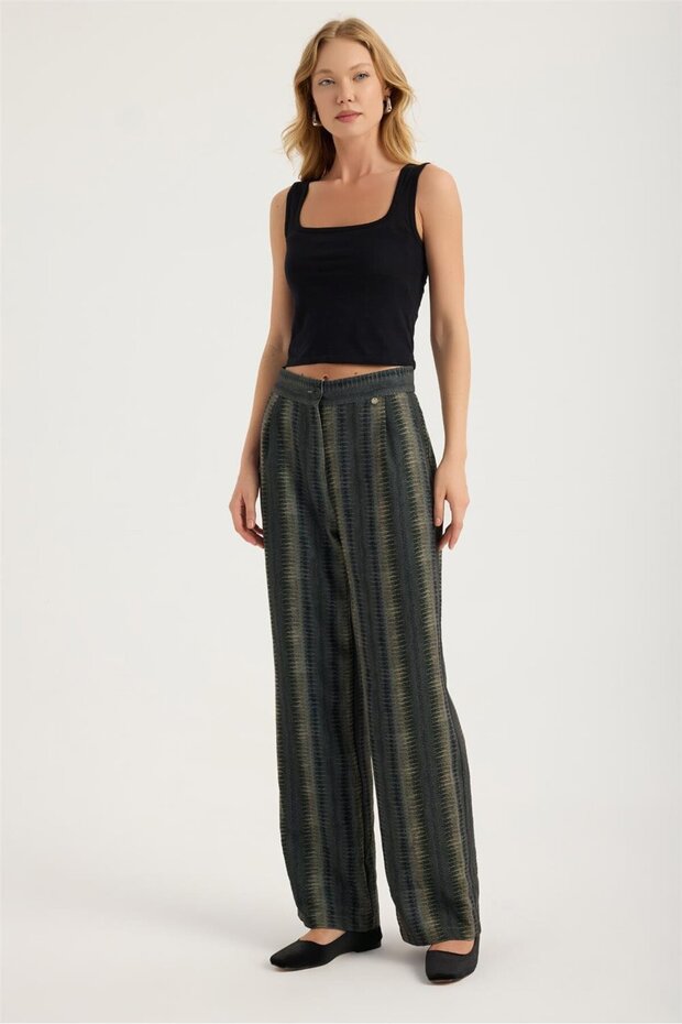 2 Pocket Python Patterned Trousers - 2