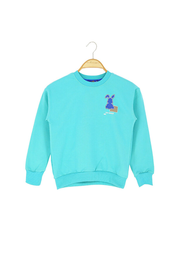 بلوزة للأولاد مطبوعة على شكل أرنب - 1