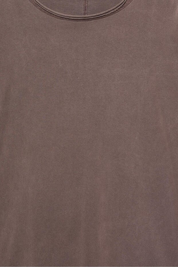 Uzun kollu oversize t-shirt - 6