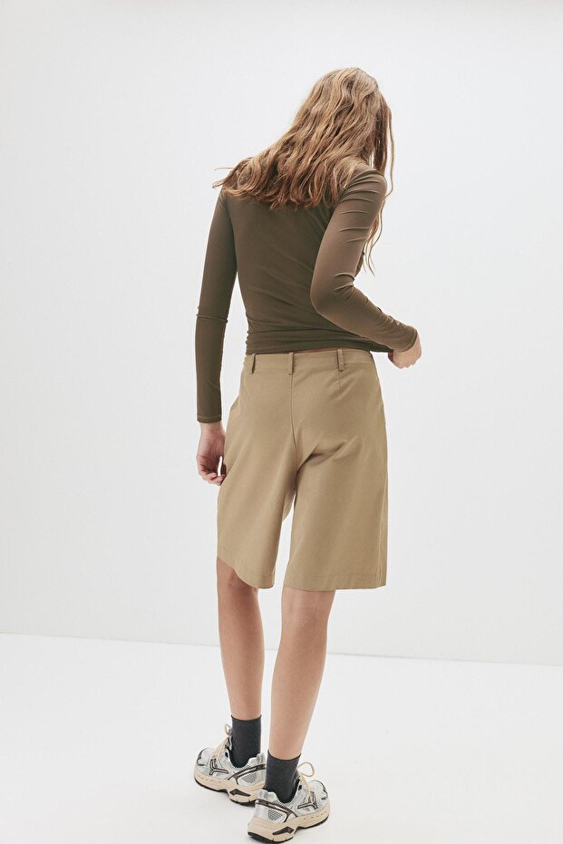 Vücuda oturan poliamid t-shirt - 3