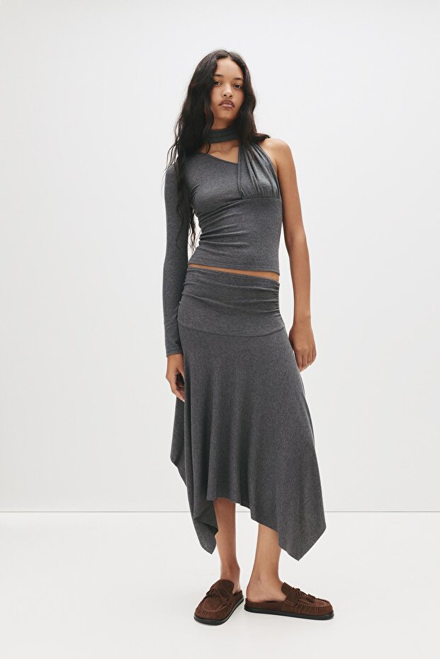 Asimetrik soft touch top - 3