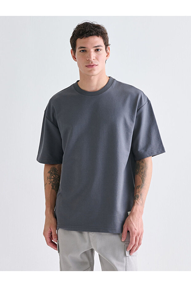 New Season Crew Neck Short Sleeve Men's Sweatshirt