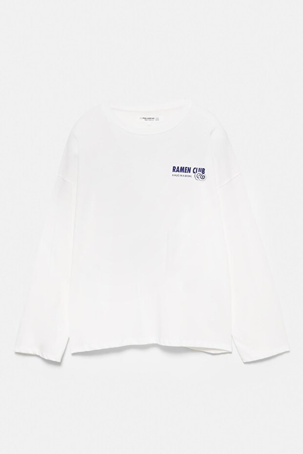 Uzun kollu ramen t-shirt - 7