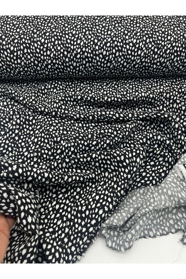 Viskon Kumaş Eni 150cm Elbise Gömlek Tunik vb Polyester İçermez,İç Göstermez ,Dökümlüdür - 4