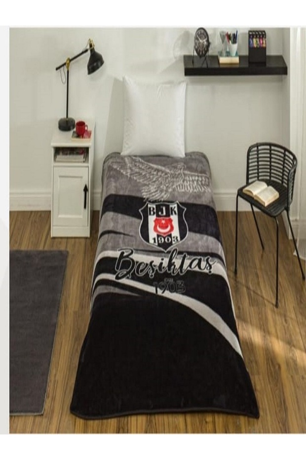 Taç Supporter Licensed Single Blanket (160x220) - 2025/2026 NEW SEASON BEŞİKTAŞ - BJK
