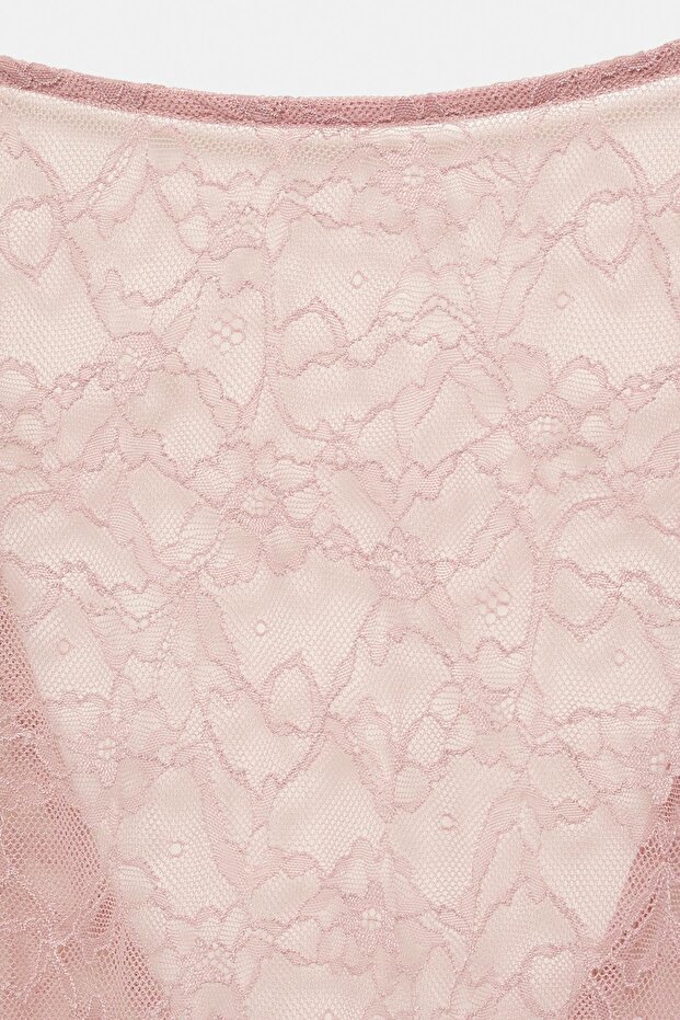 Sırtı açık dantel body - 7