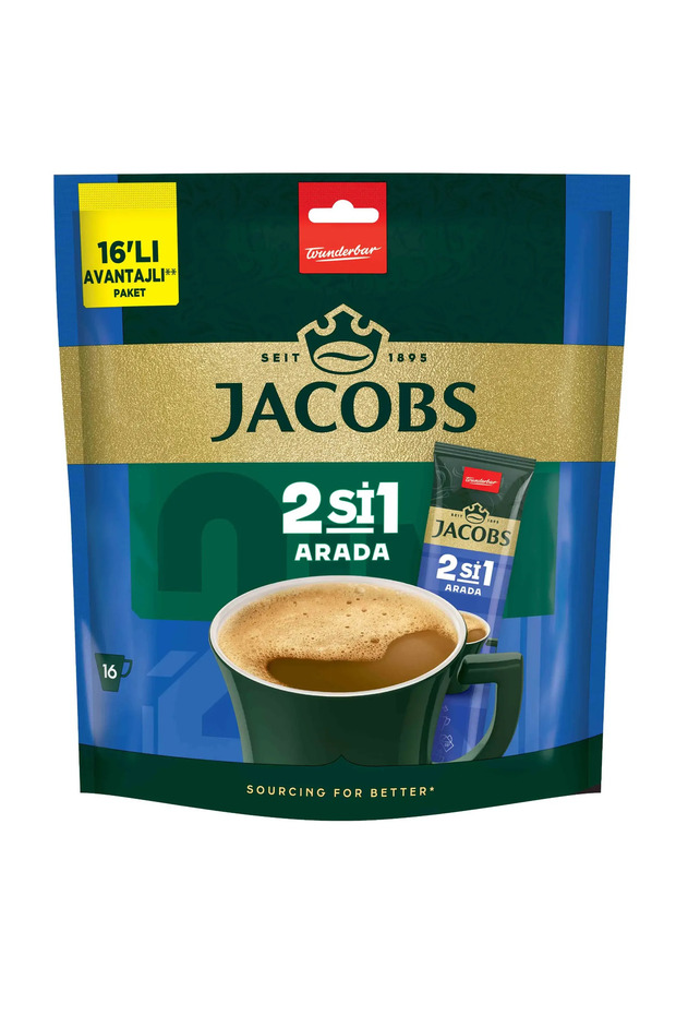 Jcobs 2si1 Arada Karışım Kahve 10,5 gr 128 adet (16 Poşet x 8) - 1