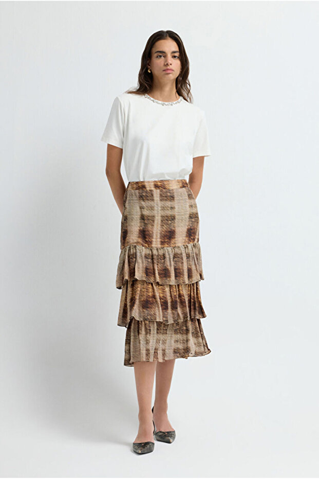 Volanlı Katlı Etek - 5