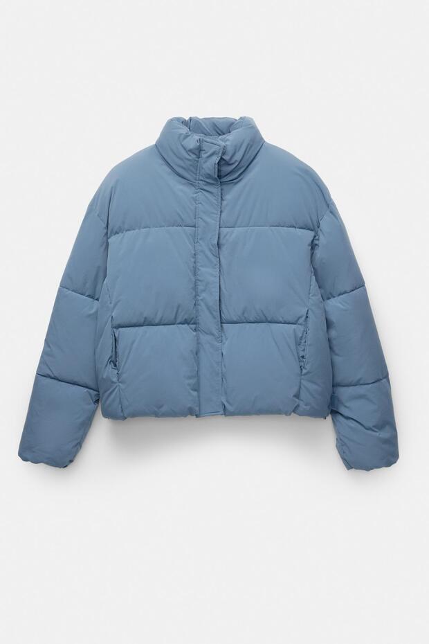 Dik yakalı şişme mont - 6