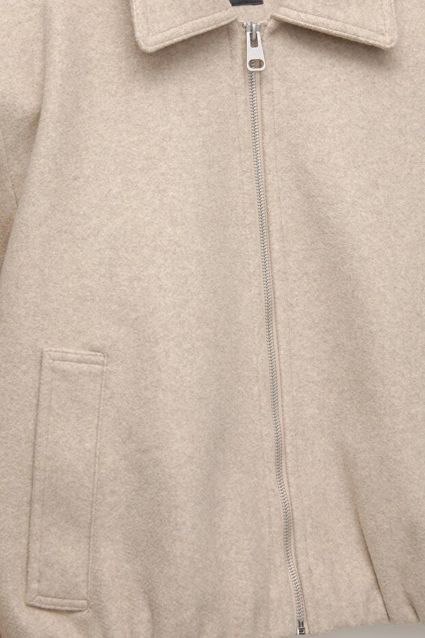 Kumaş bomber ceket - 8