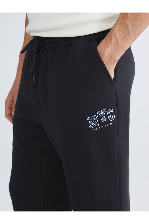 LCW ECOSiyah Standart Kalıp Erkek Jogger Eşofman Altı - 3