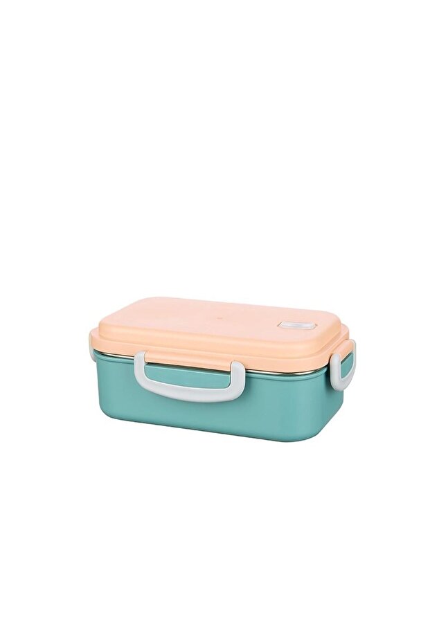 Beautiful Life Stainless Steel - Vacuum 2-Compartment Lunch Box with Fork+ Spoon 150X300 Ml.