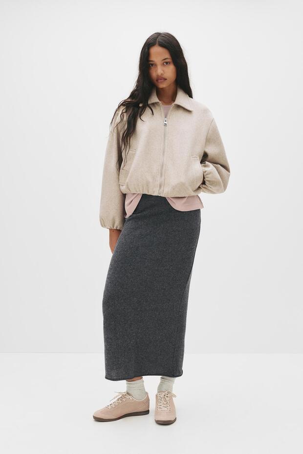 Kumaş bomber ceket - 6