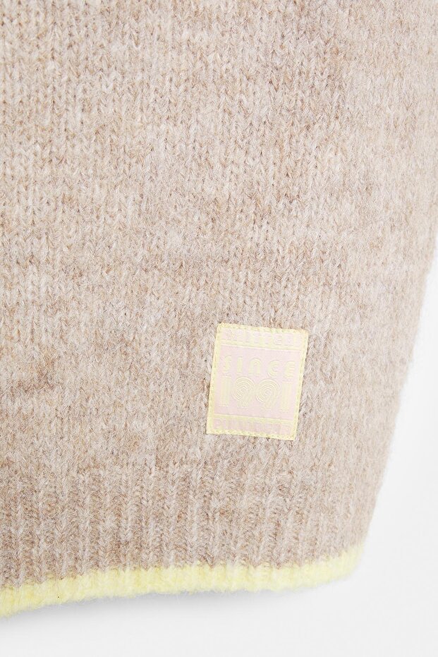 Fitilli triko yelek - 7