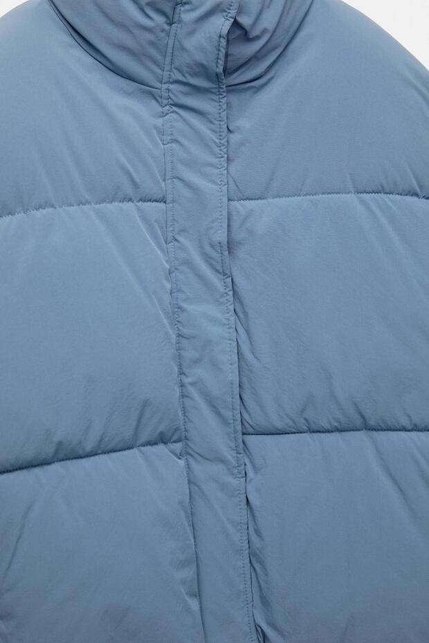 Dik yakalı şişme mont - 7