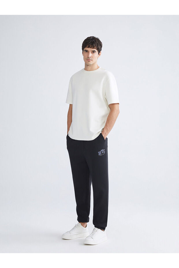 LCW ECOSiyah Standart Kalıp Erkek Jogger Eşofman Altı - 1