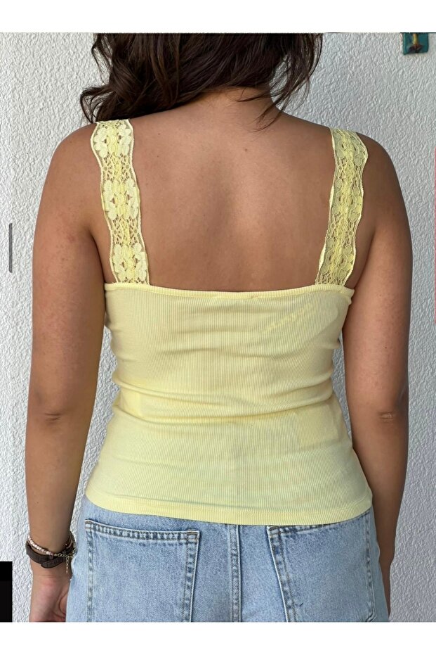 Dantelli Kalın Askılı Atlet - 2