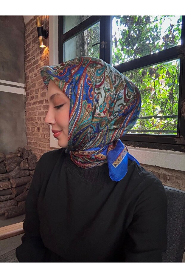 Saf Hint İpeği Eşarp - 3