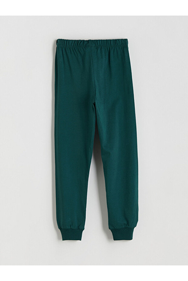 Bisiklet Yaka Baskılı Erkek Çocuk Pijama - 7