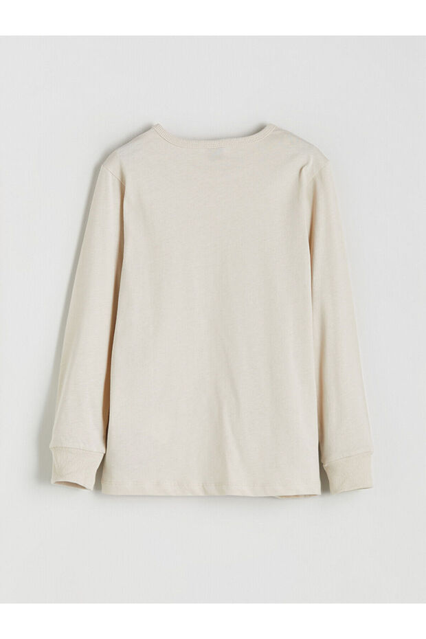 Bisiklet Yaka Baskılı Erkek Çocuk Pijama - 4