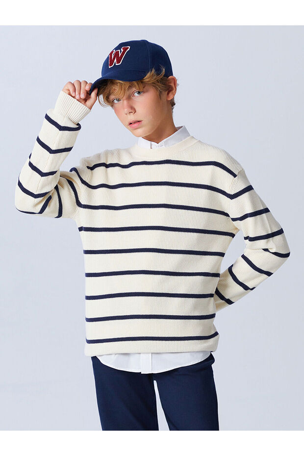 New Season Navy Blue Text Embroidered Boys' Cap Hat from Güli̇s Gi̇yi̇m