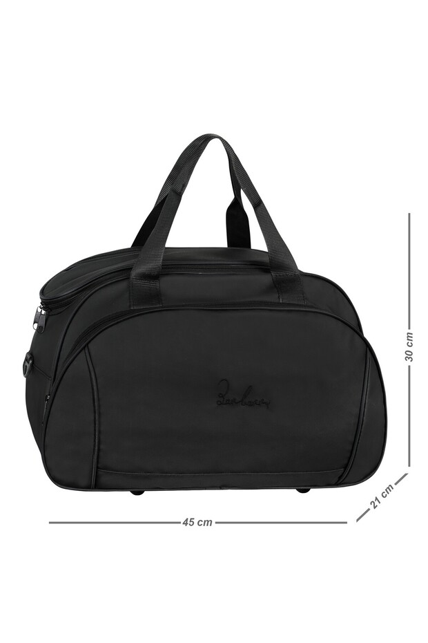 Sports - Travel Bag with Shoulder Straps Black