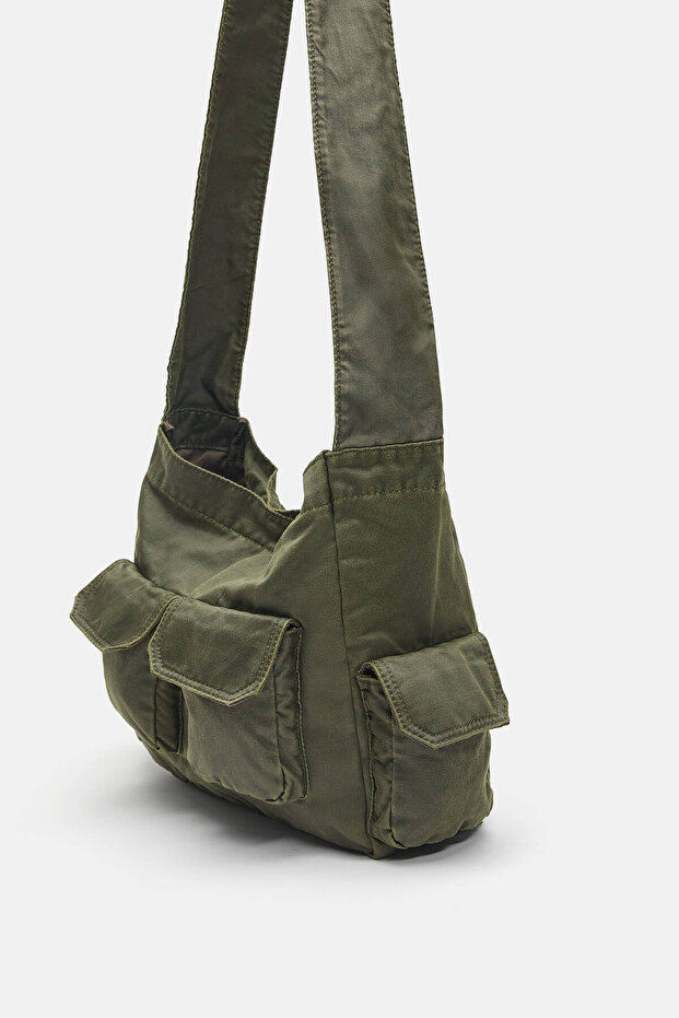 Kanvas çapraz askılı çanta - 3