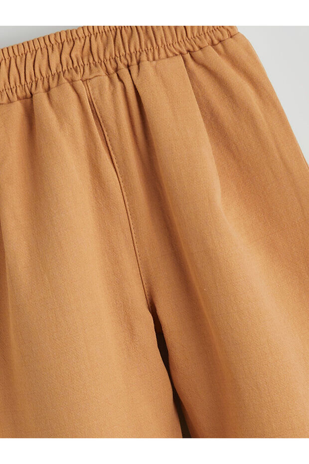 Bej Bisiklet Yaka Erkek Bebek Sweatshirt ve Eşofman Alt 2'li - 6