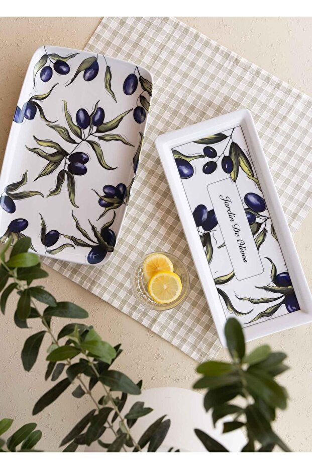 Olivos Rectangular Serving Plate 35X16 cm - 3