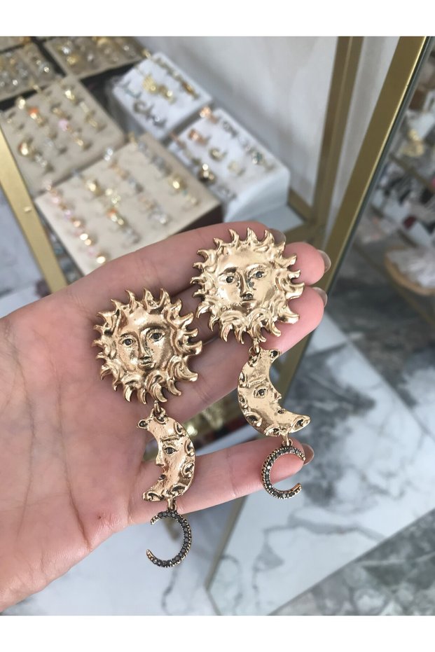 Sun & Moon Model Earrings