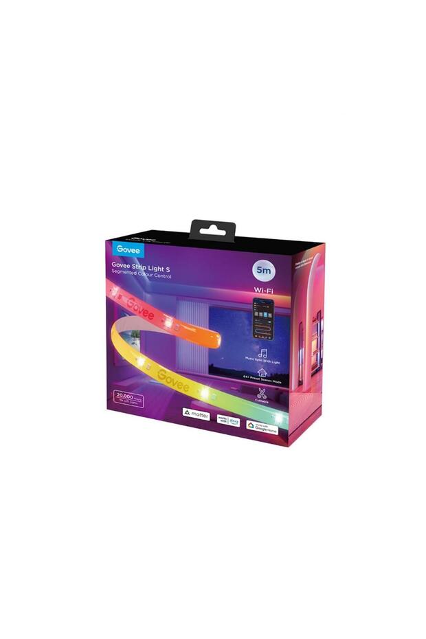 RGBICW WiFi+BT Matter Destekli Silikon Kaplamalı Kesilebilir LED Şerit - 5 Metre