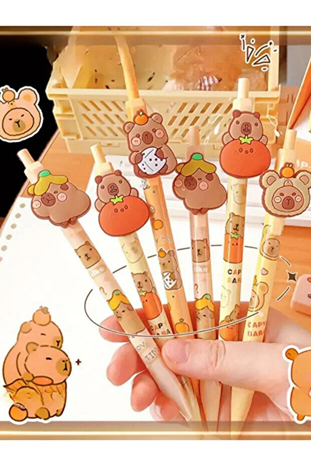 NaSaDAN Capybara Kapibara Figürlü Sevimli 0.7 mm Uçlu Mekanik Kurşun Kalem – Tekli Satış