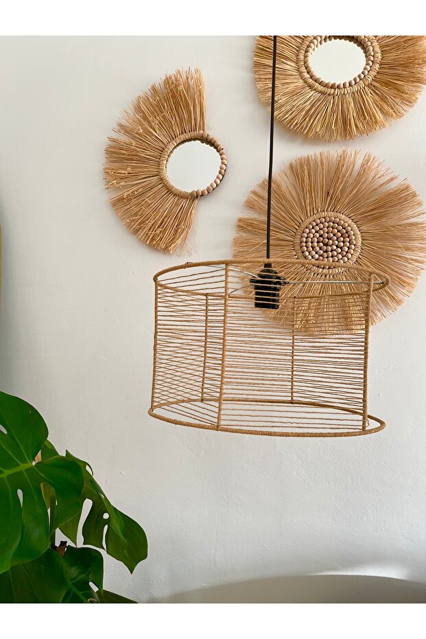 El Yapımı Bohem Rustik Avize - 2