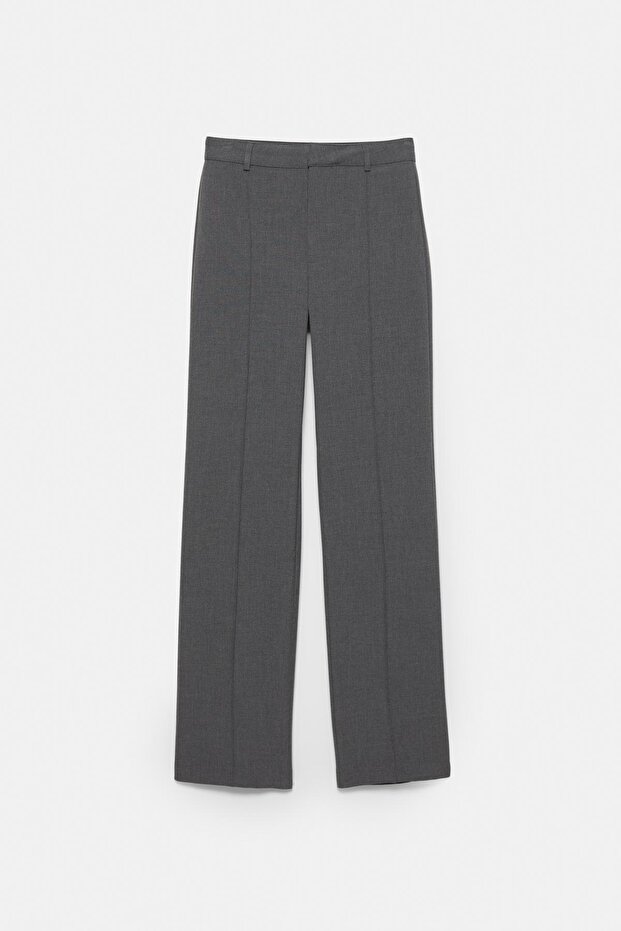 Nervürlü kumaş pantolon - 2