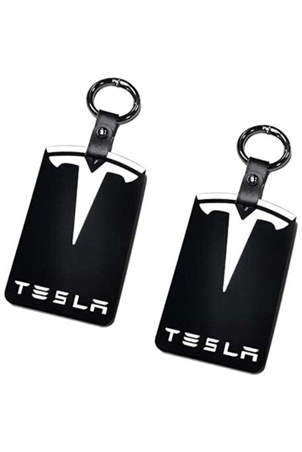 Silicone Protector Card Holder Keychain for Tesla Model 3/Y