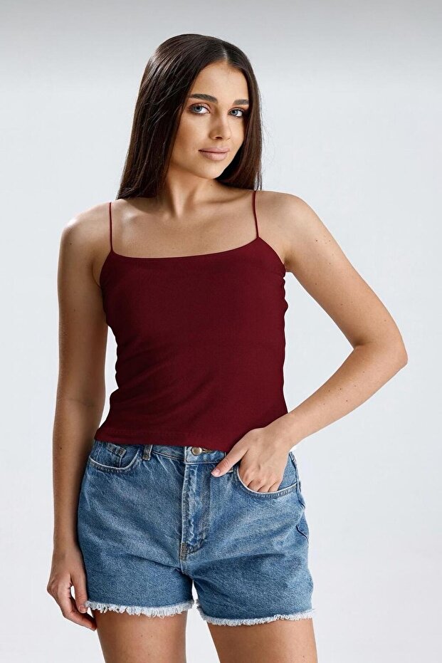 4-Pack Double Layer String Strap Tank Top - 4