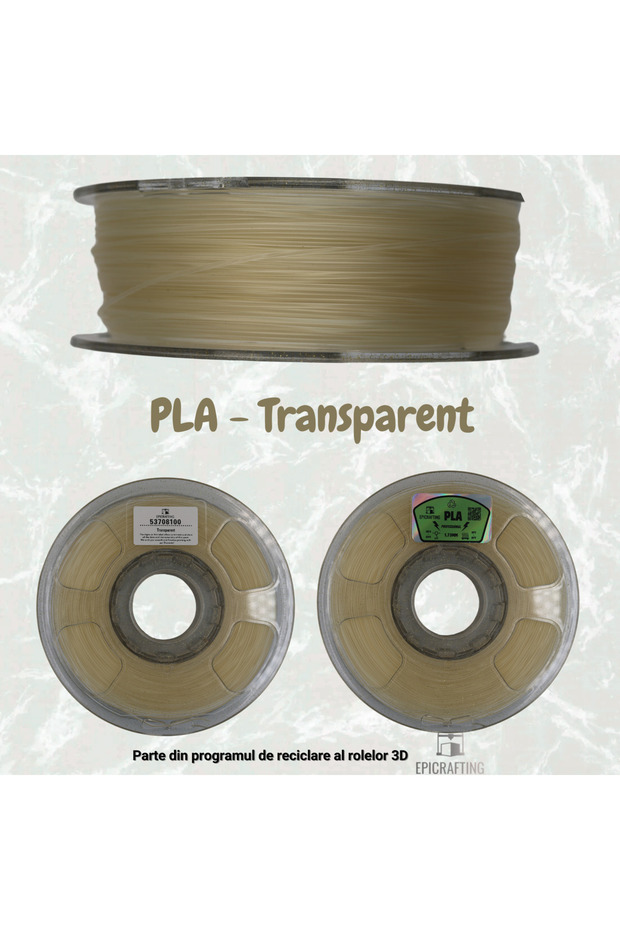 Filament 3D PLA - Transparent 1KG - 2